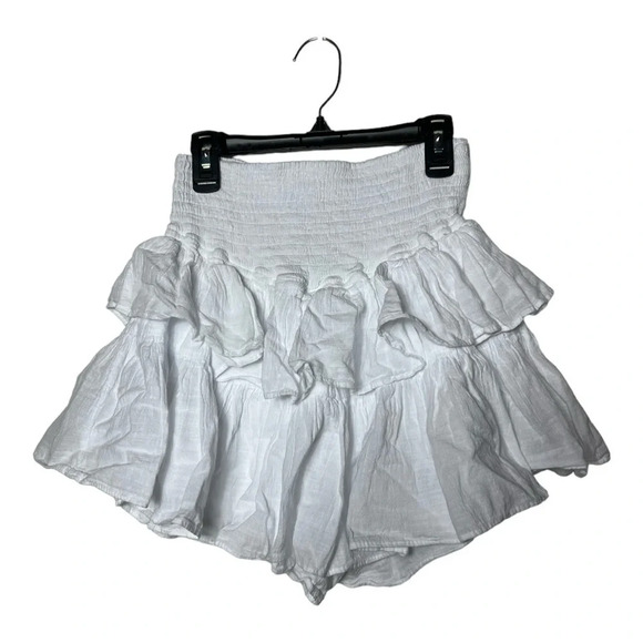 Women's White Ruffle Skort - Picture 7 of 9